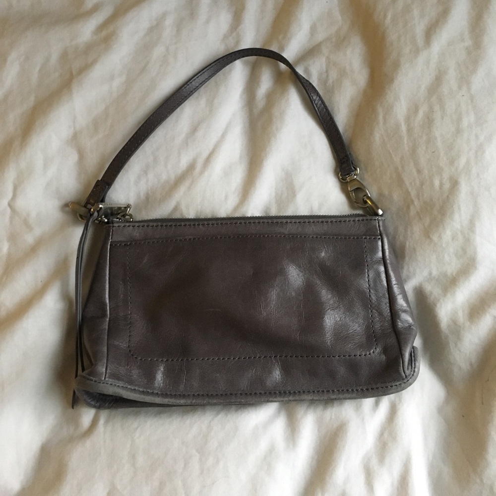 HOBO International Gray Small Handbag Wristlet